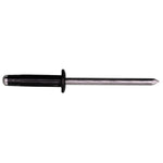 5/32" Split-Type Rivet Aluminum, 3/64"-1/4" Grip, Black Aluminum Body, Aluminum Mandrel, 5/16" Flange Diam