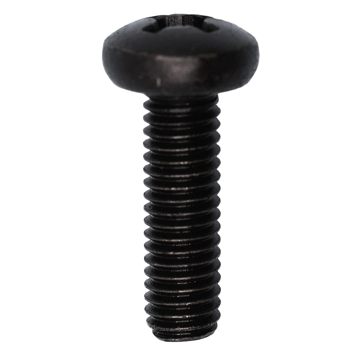 M6-1.0x20mm Phillips Pan Head License Plate Screw, Black E-Coat