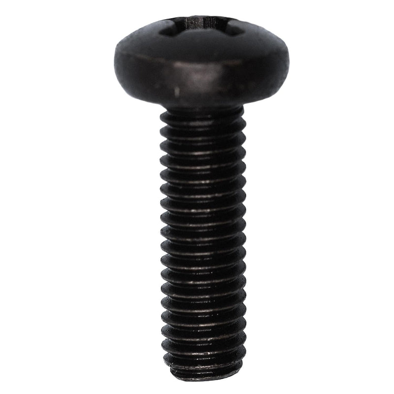 M6-1.0x20mm Phillips Pan Head License Plate Screw, Black E-Coat