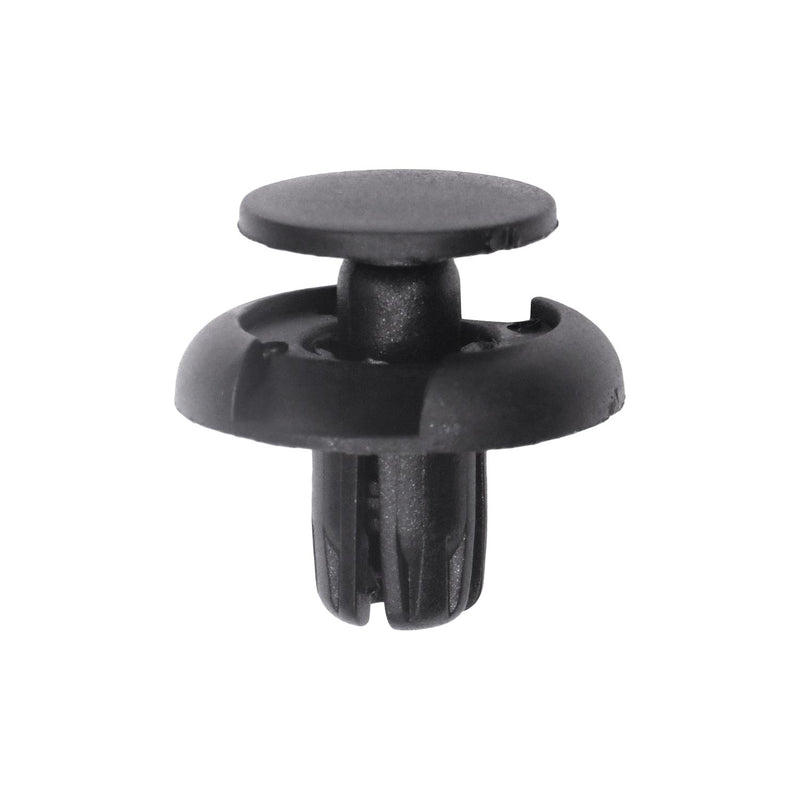 8mmx10mm Black Nylon Push-Type Retainer, 20mm Head