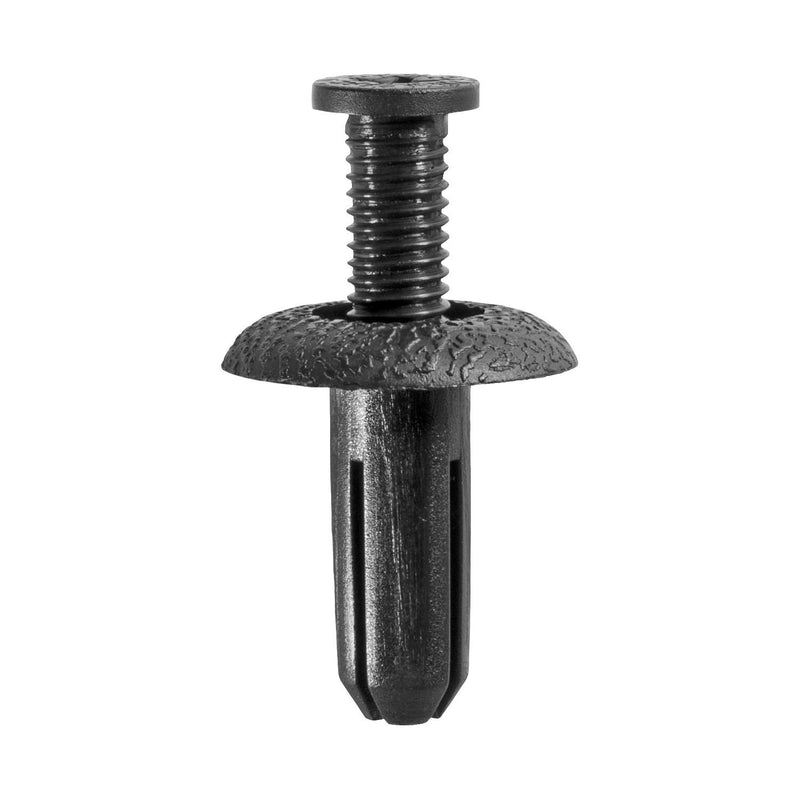 8mmx21mm Black Push-Type Retainer, 20mm Head