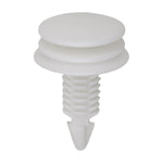 8mmx24mm White Nylon Trim Panel Retainer, 20mm Head