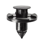 8mmx9mm Black Push-Type Retainer, 20mm Head