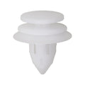 9mmx15mm White Nylon Trim Panel Retainer, 20mm Head