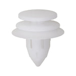 9mmx15mm White Nylon Trim Panel Retainer, 20mm Head