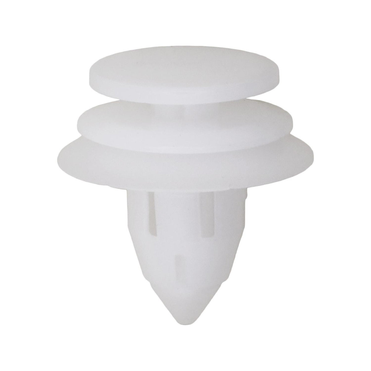 9mmx15mm White Nylon Trim Panel Retainer, 20mm Head