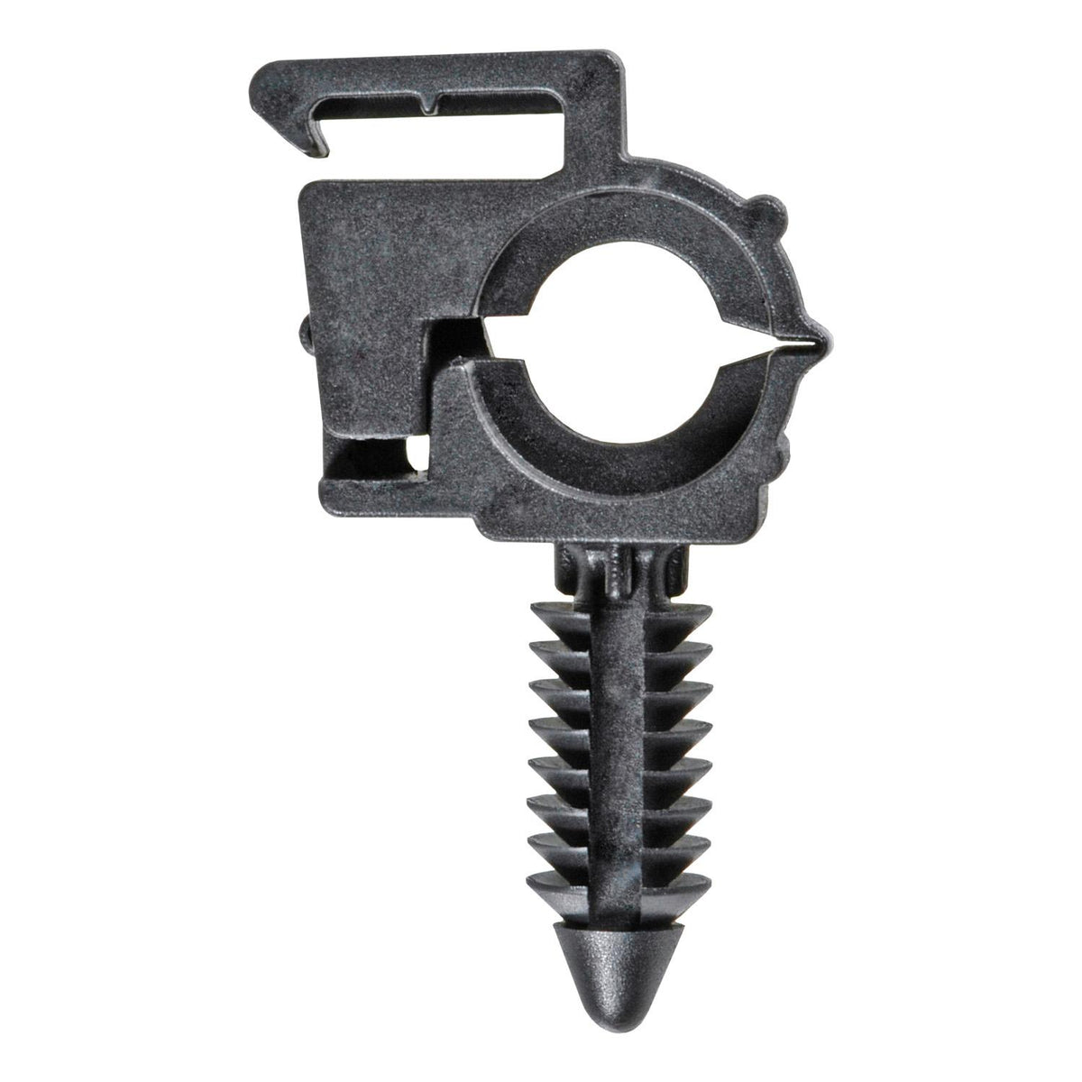 1/4" Black Nylon Wire Loom Routing Clip