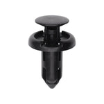 8mmx15mm Black Nylon Push-Type Retainer, 18mm Head