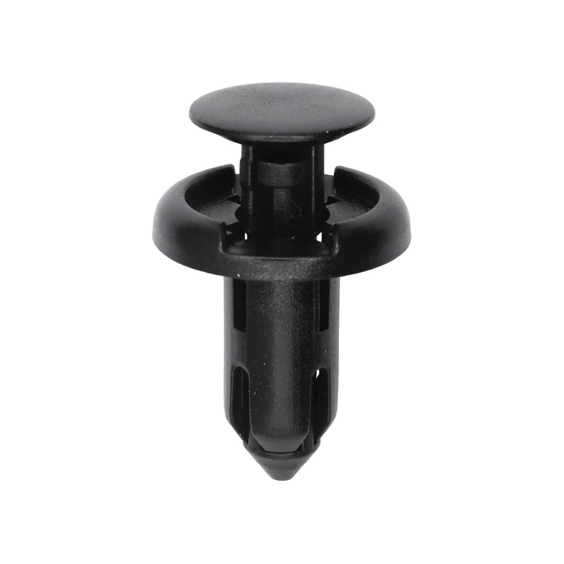 8mmx15mm Black Nylon Push-Type Retainer, 18mm Head