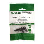 8mmx15mm Black Nylon Push-Type Retainer, 18mm Head