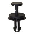 24mm Black Nylon Front Air Deflector Retainer, 26mm Head, 18mm Pin Head Diam