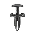 6mmx16mm Black Nylon Push-Type Retainer, 17mm Head