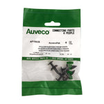 6mmx16mm Black Nylon Push-Type Retainer, 17mm Head