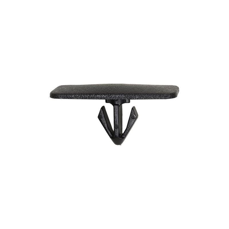 5/16"x9/16" Black Nylon Rocker Panel Molding Clip Head Size, 15/32"x1-5/16" Head