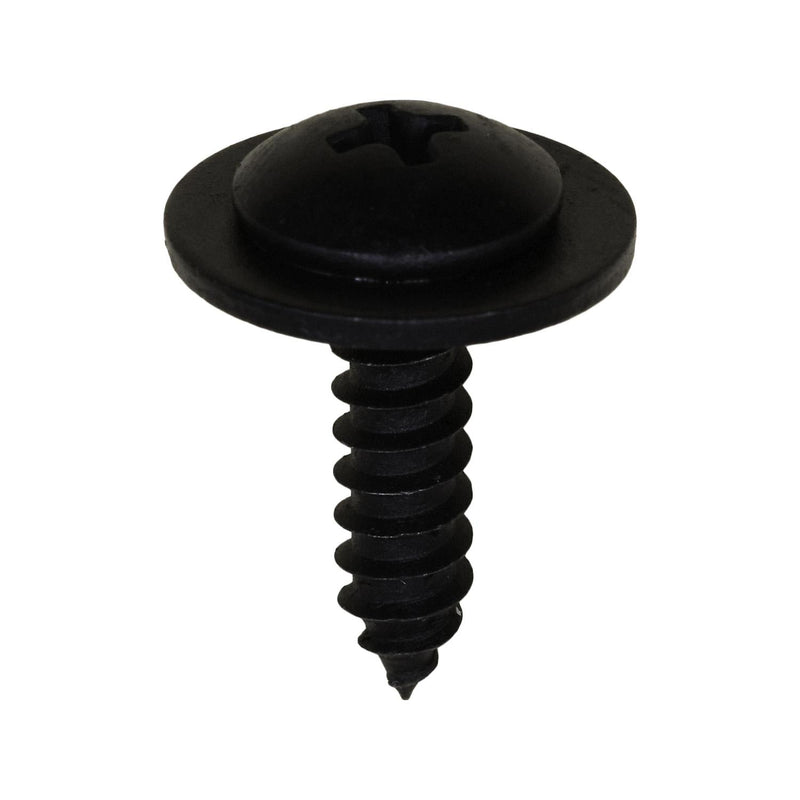 M4.8-1.61x19mm Phillips Round Head SEMS Specialty Screw, Type A/AB, 16mm Washer, Black E-Coat