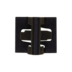 1/2" Black Garnish Molding Fastener Height, 5/8", Metal