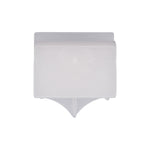 7/16"x9/16" White Nylon Rocker Panel Molding Clip Stem Hole, 9/16" X 13/16"