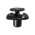 7mmx7mm Black Push-Type Retainer, 18mm Head