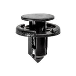8mmx10mm Black Nylon Push-Type Retainer, 18mm Head