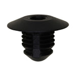 13mmx15mm Black Nylon Bumper Fascia Retainer, 25mm Head