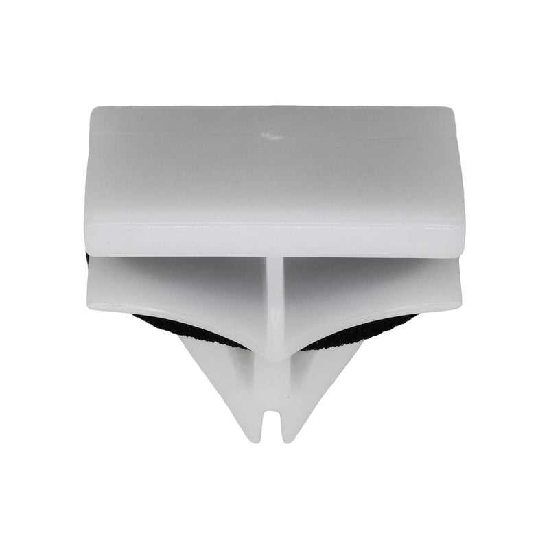 7/16"x9/16" White Nylon Rocker Panel Molding Clip, 9/16" X 13/16"