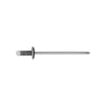 1/8" Specialty Rivet Aluminum/Steel, 3/64"-3/16" Grip, Black Aluminum Body, Black Steel Mandrel