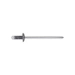 1/8" Specialty Rivet Aluminum/Steel, 3/64"-3/16" Grip, Black Aluminum Body, Black Steel Mandrel