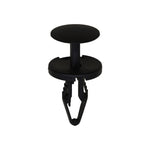 6.5mmx20mm Black Push-Type Retainer, 18mm Head