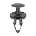 8.5mmx22mm Black Push-Type Retainer, 20mm Head