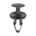 8.5mmx22mm Black Push-Type Retainer, 20mm Head