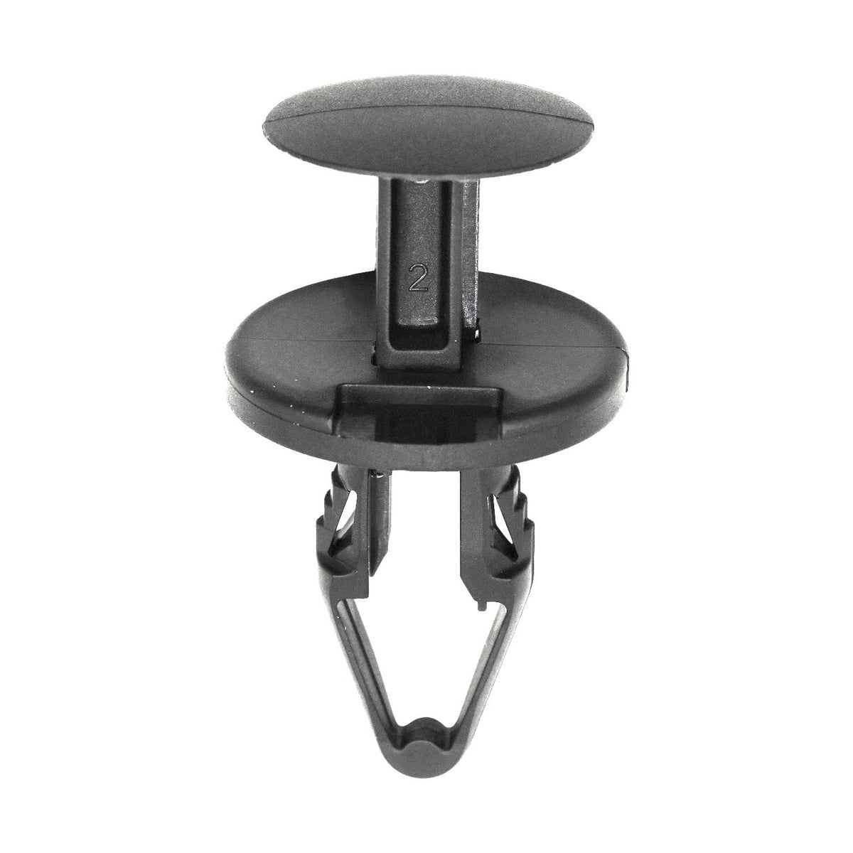 8.5mmx22mm Black Push-Type Retainer, 20mm Head