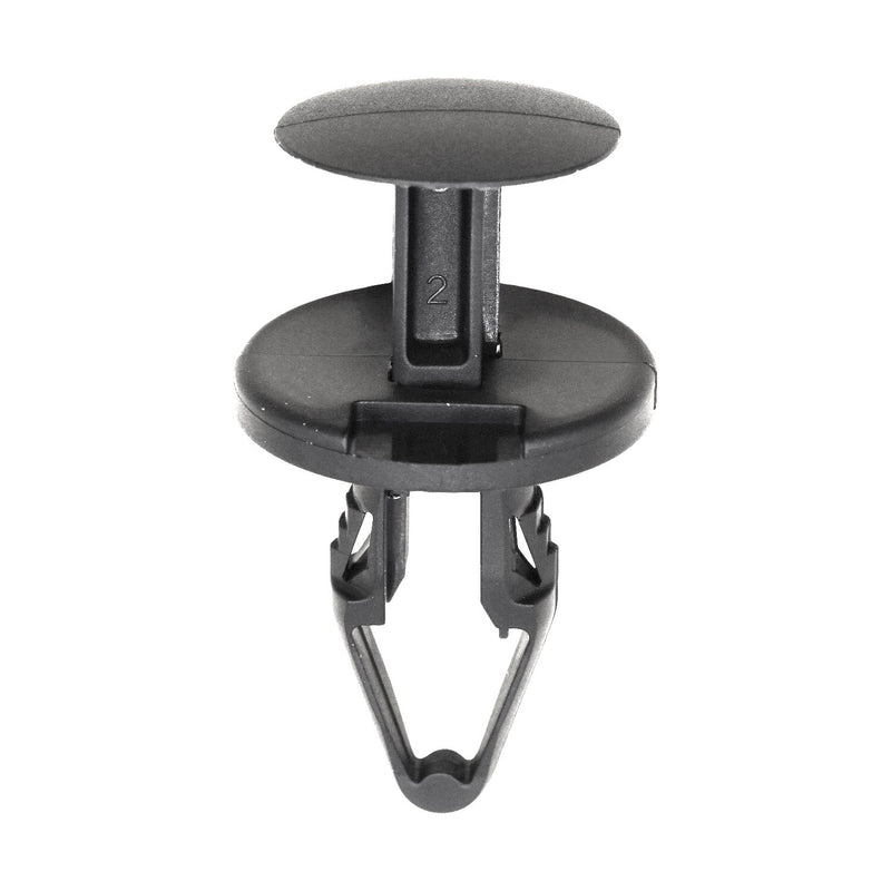 8.5mmx22mm Black Push-Type Retainer, 20mm Head