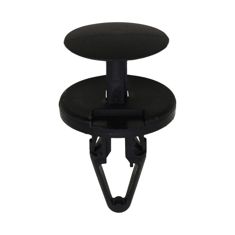 6.5mmx17.5mm Black Nylon Push Type Retainer, 18mm Head