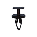 6.5mmx17.5mm Black Nylon Push Type Retainer, 18mm Head