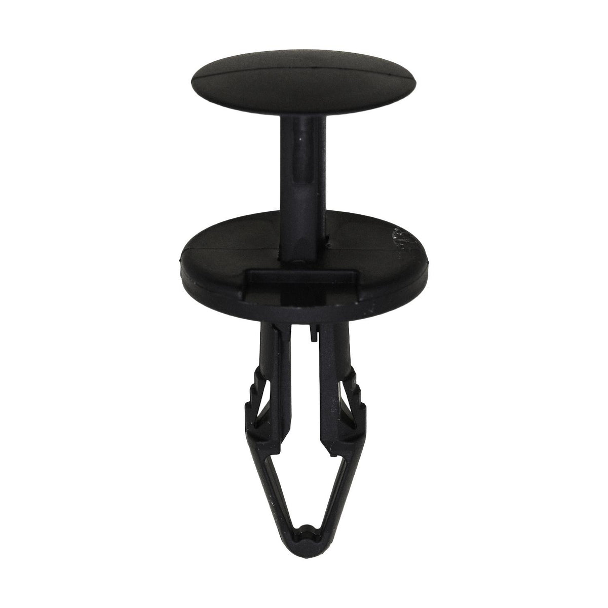 6.5mmx22mm Black Push Type Retainer, 18mm Head