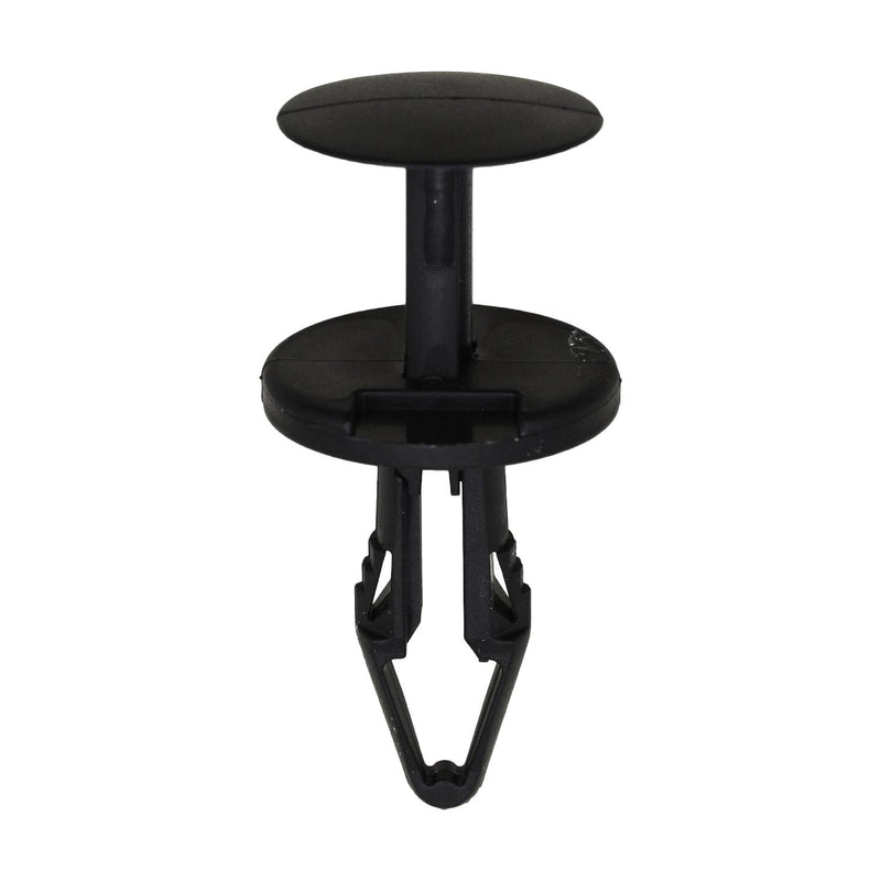 6.5mmx22mm Black Push Type Retainer, 18mm Head