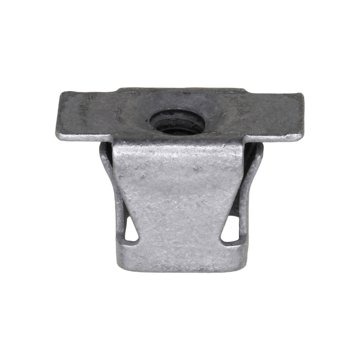 #8 Fender Bracket Retainer Nut Spring Steel Organic, Zinc Organic, Metal