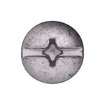 M6.3-1.81 Duo-Drive Truss Head License Plate Screw, 14mm Head, Dacromet 320