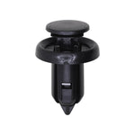 10mmx16mm Black Nylon Push-Type Retainer, 20mm Head