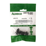 10mmx16mm Black Nylon Push-Type Retainer, 20mm Head