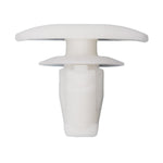 8mmx8mm White Nylon Weatherstrip Clip