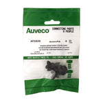 8mmx12mm Black Nylon Push Type Retainer, 20mm Head