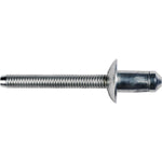 1/8" Specialty Rivet, All Steel, And Trivalent, 3/64"-3/16" Grip, Black Aluminum Body, Black Steel Mandrel