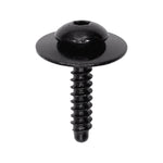 M4.2-1.41 Torx, Pan Head SEMS Tapping Screw with Dog Point, Washer, T15 Drive, Black