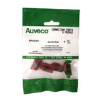 Nylon Molding Clip with Metal Reinforcement, Red