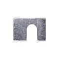 1-3/4"x1-1/4"x1/8" Shim with Slot, 1/8" Thick, Zinc, 1/2"