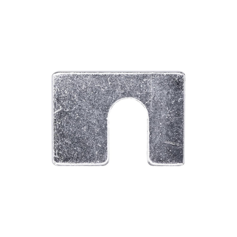 1-3/4"x1-1/4"x1/8" Shim with Slot, 1/8" Thick, Zinc, 1/2"