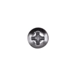 #10x1" Phillips Oval Head Tapping Screw, Type A/AB, Chrome, #8