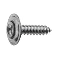 #8x3/4" Phillips Oval Head SEMS Tapping Screw Countersunk, Type A/AB, Chrome
