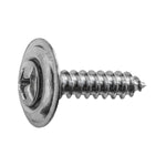 #8x3/4" Phillips Oval Head SEMS Tapping Screw Countersunk, Type A/AB, Chrome